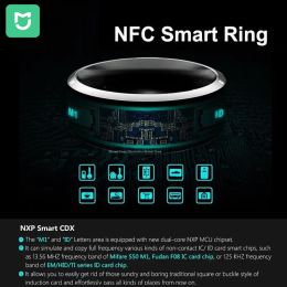 Contrôle Mijia NFC Smart Ring Electronic Bluetooth Ring Solar Ring IC / ID REWRITABITÉ CDE DE CARDE D'ACCÈS ANALOG