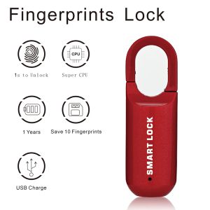 Besturing Mini Fingerprint PADLOCK Smart Touch Fingerprint Door Lock USB Keyless Anti Diefstal Lock voor reiskas lade Cabine Lock