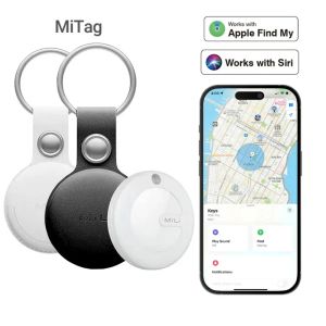Contrôlez Mitag Key Finder Item Finders Certifié MFi Bluetooth GPS Cat Dog Locator Tracker Antiloss Device Fonctionne avec Apple Find My