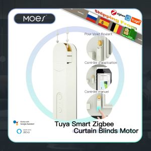 Control MOES New ZigBee Smart DIY Motorized Roller Blinds/Shades Drive Motor Hub Tuya Smart Life APP Alexa Google Home Voice Control