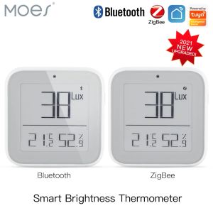 Contrôle MOES intelligent ZigBee Bluetooth maille luminosité thermomètre lumière température humidité capteur Tuya Smart App contrôle