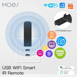 Contrôle Moes Tuya infrarouge WiFi télécommande sans fil USB IR pour IR TV ventilateur commutateur domotique intelligente prise en charge Alexa