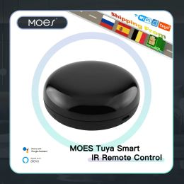 Contrôle MOES Tuya WiFi télécommande IR pour climatiseur TV maison intelligente télécommande universelle infrarouge pour Alexa Google Home