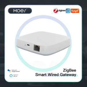 Contrôle MOES Tuya ZigBee/BLE Smart Gateway Hub Smart Home Bridge Smart Life APP télécommande sans fil fonctionne avec Alexa Google Home