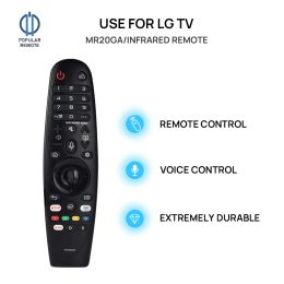 Contrôle Mr20GA Voice Magic Remote Control Remplace pour LG AI Thinq 4k Smart LED LCD TV MR19BA MR20BA avec fonction de curseur vocal