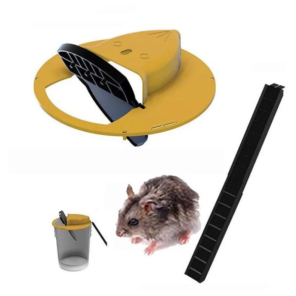 Contrôle des souris multiprages trap de souris réutilisables Smart Flip et Slide Bodet Lion de souris Piège de rat Humane ou Lethal Trap Auto Réinitialiser la porte de la porte du rat