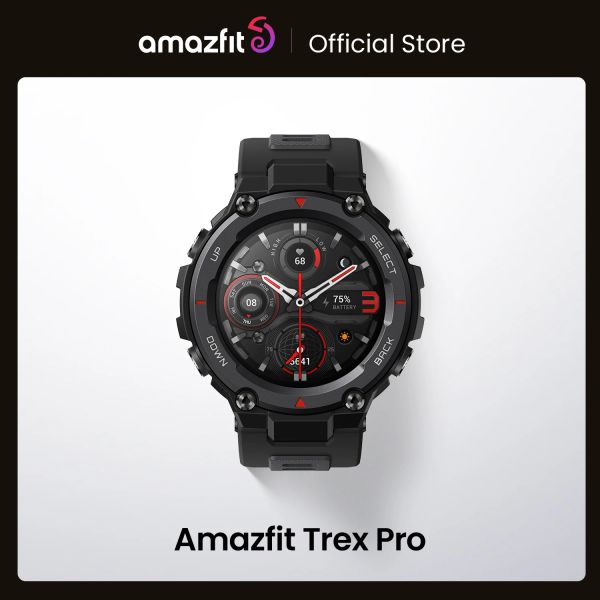 Contrôlez le nouveau Amazfit Trex Trex Pro T Rex GPS GPS Outdoor Smartwatch Imperproof 18day Battery Life 390mAh Smart Watch pour Android iOS Phone