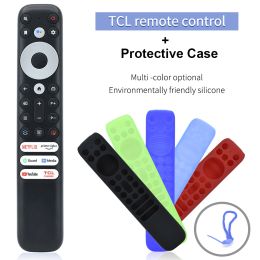 Controle nieuwe originele RC902V FMR1 Voice Remote Control w/ Silicone Case voor TCL Smart TV 50P725G 55C728 C835 C635 65x925