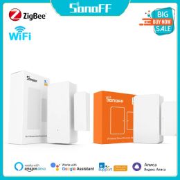 Contrôle nouveau SONOFF DW2 WiFi/SNZB04 Zigbee fenêtre capteur de porte porte EWeLink Notification alarme de sécurité à domicile intelligente pour Alexa Google Home