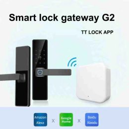 Contrôlez la nouvelle passerelle Bluetooth TTLOCK G2 Mot de passe de verrouillage des empreintes digitales Smart Door Lock Home Bridge Travail avec Alexa Google Home TT Lock App