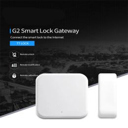 Contrôlez le nouveau verrouillage électronique ttlock Bluetooth Compatible Gateway G2 Mot de passe de verrouillage d'empreinte digitale Smart Door Lock Work with Alexa Google Home