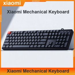 Contrôler le nouveau clavier mécanique Xiaomi TKL 87 Clé Bluetooth sans fil 2,4 GHz illuminé 3Mode pour le bureau de jeu, WindowsMacos