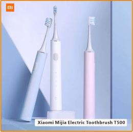 Control Nuevo Xiaomi Mijia T500 Cepillo de dientes eléctrico Cepillo sónico inteligente Blanqueamiento ultrasónico Vibrador de dientes Limpiador de higiene bucal inalámbrico