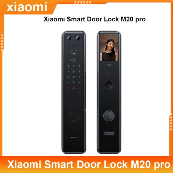 Contrôlez la serrure de porte de la porte intelligente Xiaomi M20 Pro AI 3D Reconnaissance du visage Visuage Visual Visual grand écran Smart Home Empreinte Porte de porte M20PRO