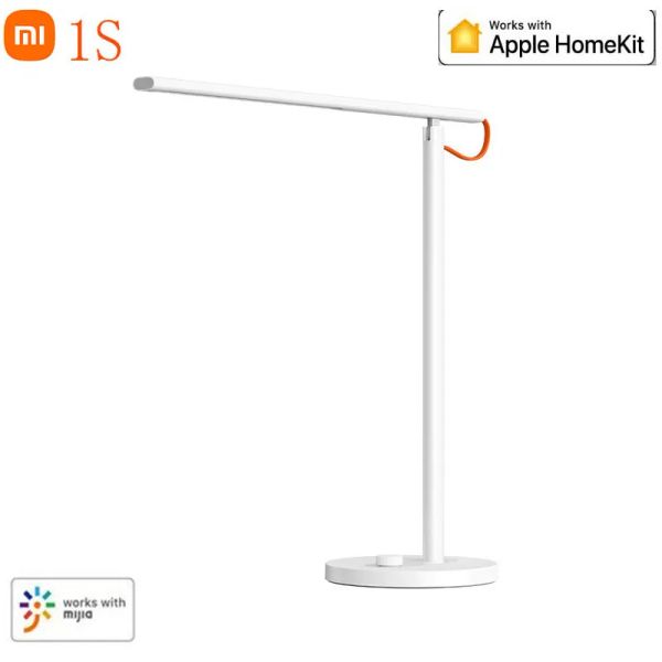 Controle la más nueva lámpara de escritorio de mesa con control remoto inteligente Xiaomi Mijia 1S 4 modos de iluminación Lámpara de luz de lectura con atenuación con la aplicación Mijia HomeKit