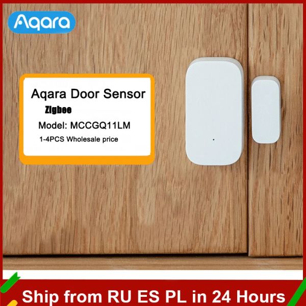Contrôle Origina Aqara capteur de porte fenêtre Mini ZigBee sans fil Kits de maison intelligente système d'alarme fonctionne avec Gateway3 Hub Mi Home Homekit APP
