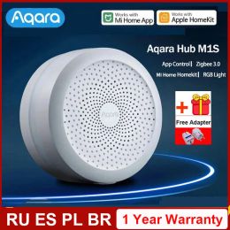 Control Original Aqara Hub M1s Gateway con RGB LED Night Light Zigbee 3.0 Siri Voice App Smart Remote Control Work Mijia App HomeKit