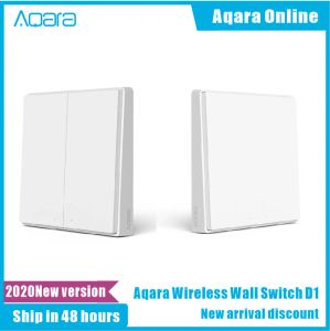 Contrôle Original Aqara interrupteur intelligent télécommande ZiGBee wifi sans fil clé interrupteur mural travail pour Xiaomi mijia Mi Home App contrôle