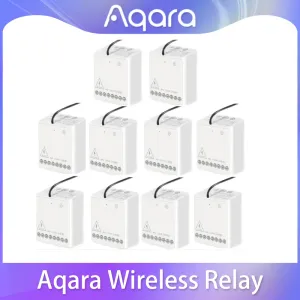Besturing Originele Aqara Twoway -besturingsmodule Wireless Relay Switch Controller Zigbee Smart -kanalen werken met MI Home HomeKit -app
