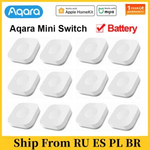 Besturing Originele Aqara Wireless Mini Switch ZigBee Sensor Eén sleutelbesturingsknop SMART Remote Control Home Automatisering voor HomeKit Mihome