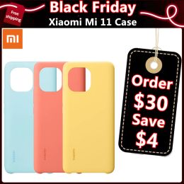 Control Coque originale Xiaomi MI 11 coque de protection imitation cuir couverture rigide silicone texture Kevlar toucher délicat pour Xiaomi Mi 11