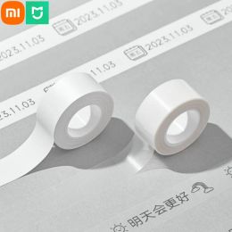 Contrôle d'origine Xiaomi Mijia Label Paper 3 rouleaux Frothing Thermal Printing Paper blanc transparent pour l'imprimante de l'étiquette Xiaomi