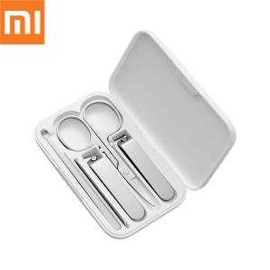 Contrôle Original Xiaomi Mijia manucure coupe-ongles ensemble de pédicure Kit d'hygiène de voyage Portable ensemble d'outils de coupe-ongles en acier inoxydable