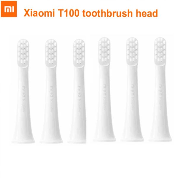 Contrôle Original Xiaomi Mijia T100 têtes de brosse à dents électrique dents de remplacement têtes de brosse nettoyage en profondeur orale sonicare T100 Brosse à dents