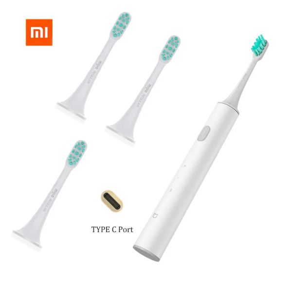 Contrôler l'original Xiaomi Mijia T300 brosse à dents électrique Sonic Smart High Fréquence Vibration Brosse de remplacement du moteur magnétique