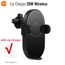 Controle originele Xiaomi Mijia Wireless Car Charger 20W / 30W Max Electric Auto Pinch 2.5D Glasring verlicht voor Mi 9 (20W) Mix 2S / 3 (10W)
