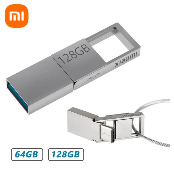 Contrôle Original Xiaomi USB 3.2 lecteur flash 64 Go 128 Go clé USB TypeC clé USB clé USB disque Flash USB meilleur cadeau mémoire USB Portable