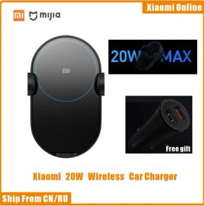 Contrôle Original Xiaomi Wireless Car Charger Pro 30W 20W Capteur automatique Max Stirage de téléphone à charge rapide