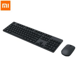 Controle Originele Xiaomi draadloze toetsenbord-muisset 2,4 GHz draagbare fullsize toetsenbord-muis combo notebook-laptop voor kantoor thuis