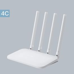 Contrôle original Xiaomi Mi routeur WIFI 4C Roteador APP contrôle 64 RAM 802.11 b/g/n 2.4G 300Mbps 4 antennes répéteur de route