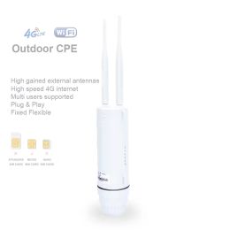 Control Outerdoor impermeable 300mbps Smart 4G Home Hotspot RJ45 WAN LAN Cobertura Wifi Modem Antena externa CPE