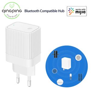Controle Qingping Bluetooth-compatibele gateway WiFi Smart Home-koppeling Apparaatbediening Mi Home SubDevice Hub Werk met Mijia APP EU-stekker