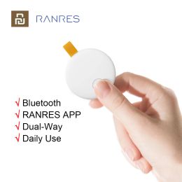 Contrôle Ranres dispositif d'alarme de suivi anti-perte sans fil intelligent Bluetooth 5.0 clé de voiture pour animaux de compagnie suivi de suivi de moto pour enfants fonctionne avec RanApp