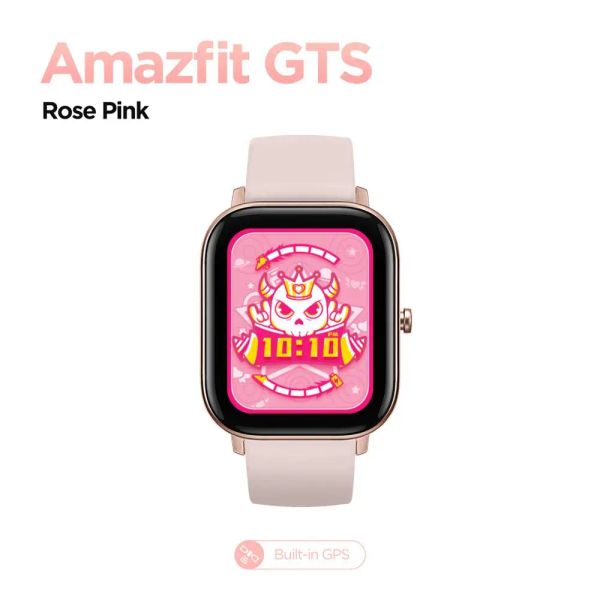 Contrôle Machine rénovée Amazfit GTS Smart Watch Sports Watch Version Global Version 14 jours Batterie 5ATM Contrôle de musique Smartwatch imperméable