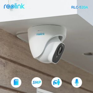 Contrôle Reolink Poe IP Camera 5MP Super HD Vision nocturne Personne intelligente / Détection de véhicule Dome Dome Home Video Studenance RLC520A