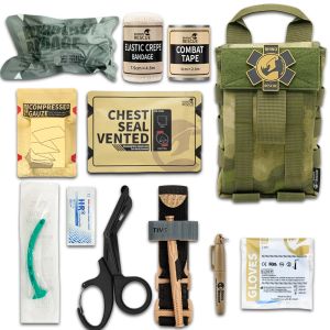 Control Rhino Rescue 001m IFAK Medical Pouch Kit de primeros auxilios Trauma Supervivencia Equipo táctico de emergencia al aire libre Molle para acampar