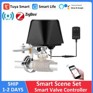 Contrôle Smart Alexa Google Zigbee WiFi Water Vae Shutoff Timer Sprinkler Contrinder Gas Shot Off Vae Controller App Remote Control