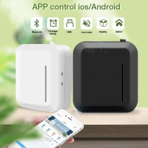 Controleer Smart Aroma Diffuser Bluetooth Mobiele telefoonbesturing 300m³ Pure Essential Oil Geur Hine Home Shopping Malls Geurapparaat