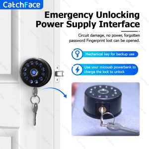 Besturing Smart Deadbolt Automatische deurslot LATC TTLOCK -app Wifi Ble Fingerprint Electronic Keyless toetsenbord Frid Card Control Center Alexa