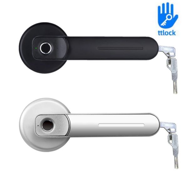 Contrôle Smart Door Lock Electronic Home Empreinte Lock Ttlock Key application déverrouiller le bureau intérieur en bois chambre Smart Lock Smart