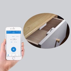 Contrôle Smart Electric Bluetooth Armort Lock Battery Power Mobile App A application Contrôle de l'application pour armoire de rangement de chaussures Boîte de porte Dotoir de meubles de porte