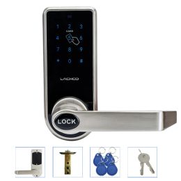 Besturing Smart Electronic Deur Lock Code 4 kaarten Mechanische toetsen Touchscreen Toetsenhoogtoetsentoetsen Toetsencenis Digitaal Wachtwoord Lock Keyless Smart Home LK818BS