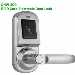 Contrôle Smart Electronic Lock Mécanical Key Carte IC Remplacer le verrouillage du bouton verrouillage de porte électrique Handle Home Apartment Lock Hotel RFID Lock