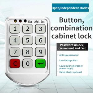 Besturing SMART Elektronisch wachtwoordvergrendeling Digitale codelader Vergrendelt Cabine Deur Slot Bestand Warderobe Socks Office Storage Locks Gratis bedrading