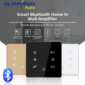 Contrôle Smart Home Audio 4 pouces écran HD Mini touche tactile Bluetooth Remote Control Wall Amplificador adapté à la lecture de musique à domicile