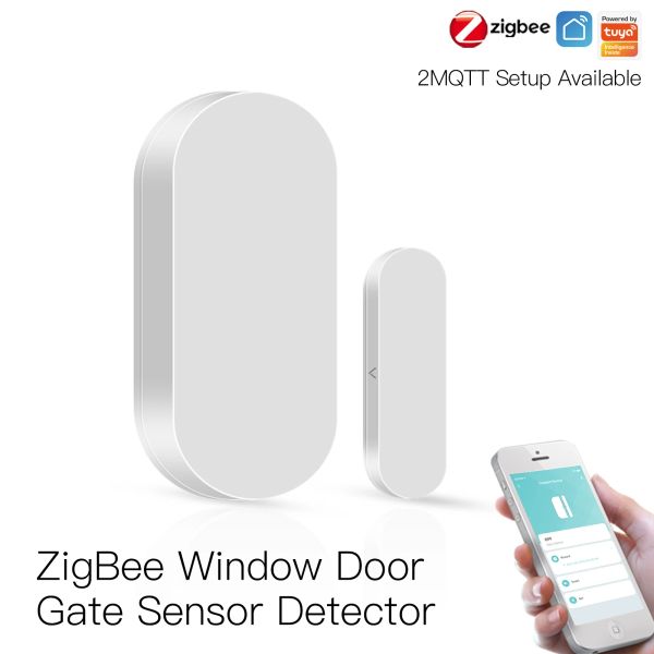 Contrôle capteur de porte de maison intelligente Zigbee Wifi Tuya Smart Life App contrôle connexion sans fil détecteur de porte fenêtre automatisation magnétique
